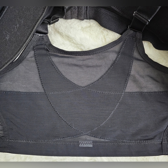 Glamorise MagicLift Front-Closure Posture Back Bra 48I Black - Picture 7 of 8